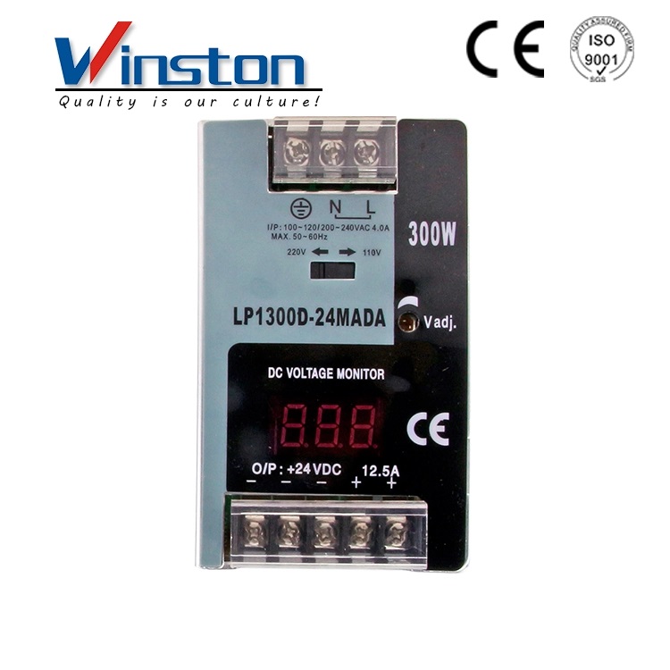 LP1300 300W Output Voltage Display Din-rail Power Supply